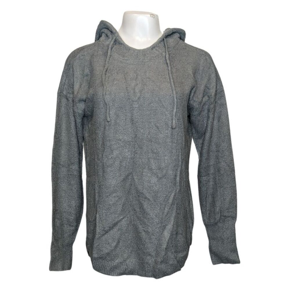 Barefoot Dreams Women's Top Sweater Sz M CozyChic Lite Shirttail Gray A596954